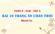Bài 10 trang 59 Toán 8 Chân trời sáng tạo Tập 2